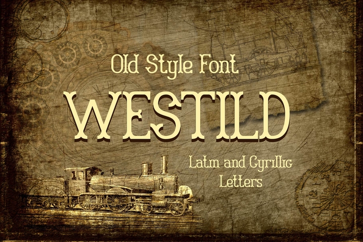 Пример шрифта Westild
